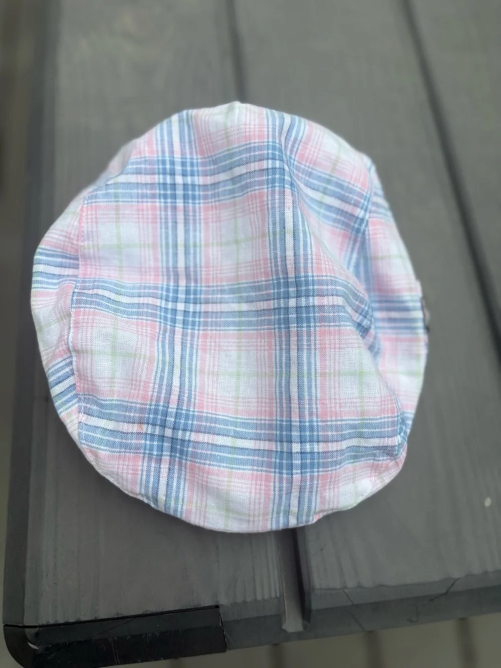 Janie and Jack Plaid Newsboy Cap - Size 4/5